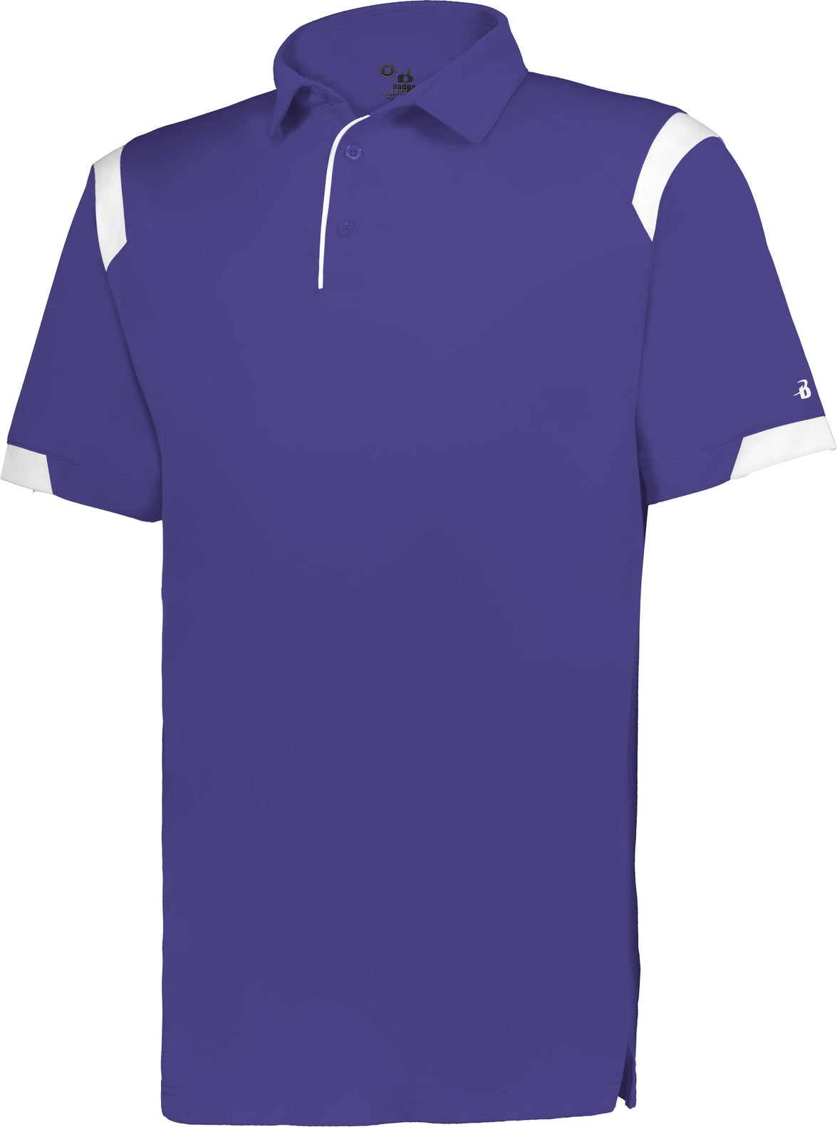 PURPLE/WHITE (BA) ON THE RISE POLO