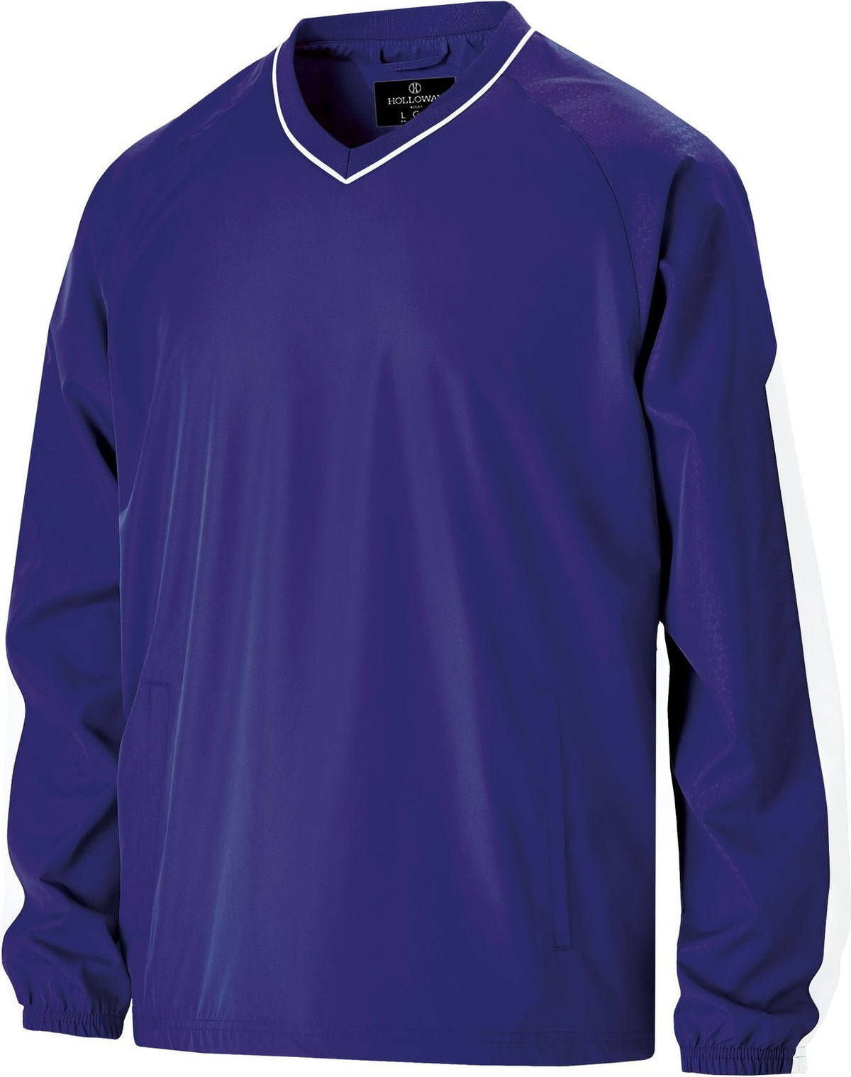 PURPLE/WHITE BIONIC PULLOVER WINDSHIRT