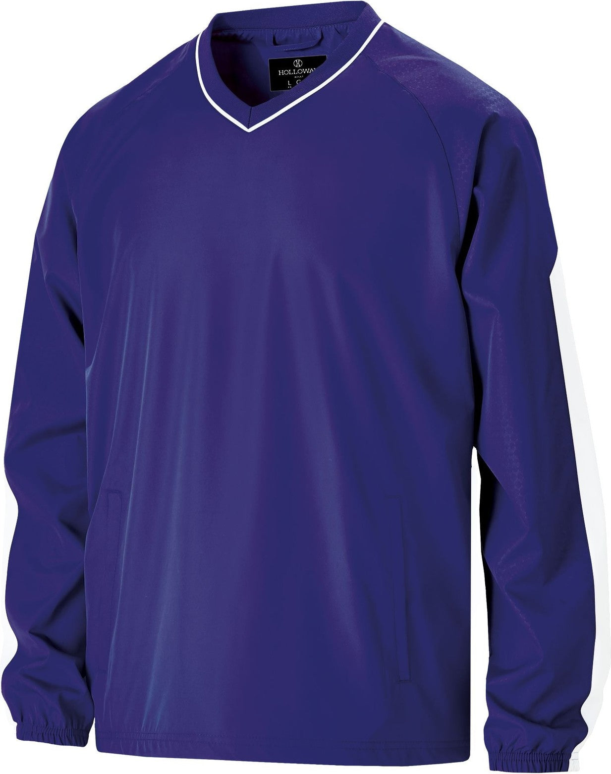 PURPLE/WHITE BIONIC PULLOVER WINDSHIRT