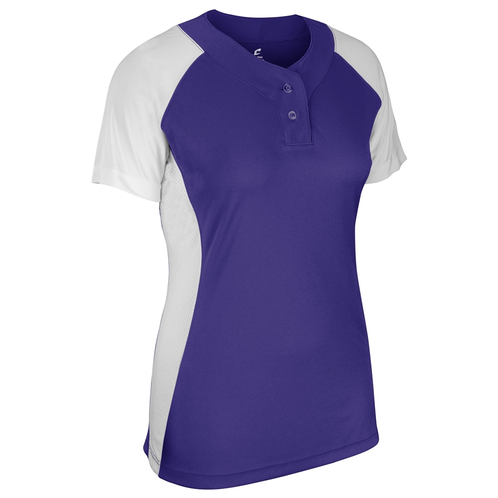 PURPLE,WHITE Infinite 2-Button SS Jersey