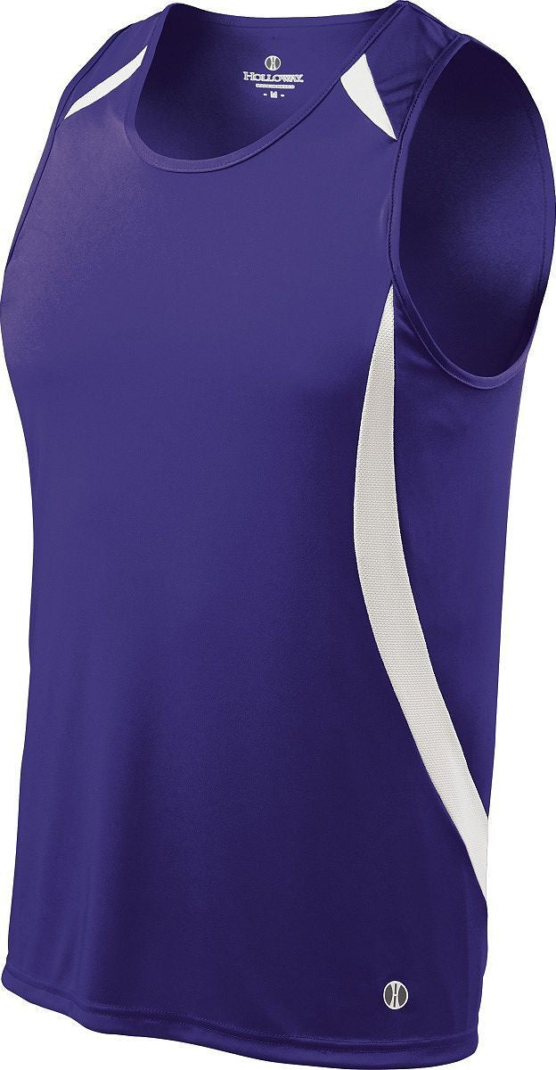 PURPLE/WHITE SPRINTER SINGLET