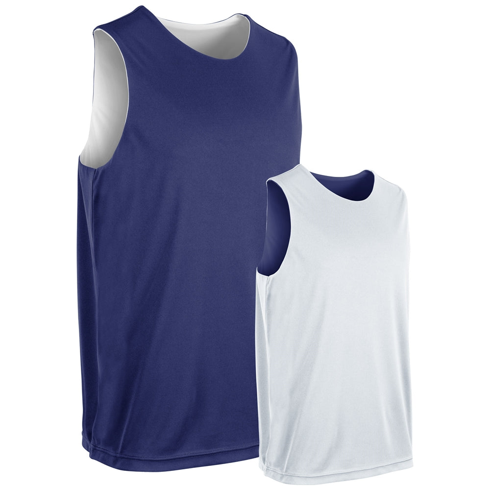 PURPLE,WHITE Vision Reversible Basketball Jersey
