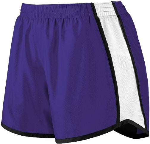 PURPLE/WHITE/BLACK LDS JR FIT PULSE TEAM SHORT