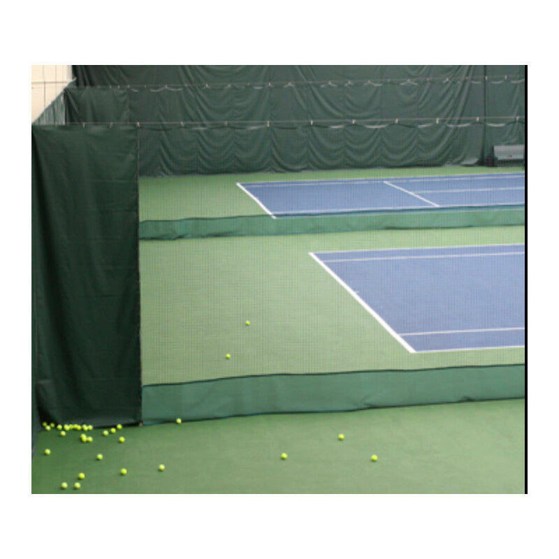 Putterman Divider Net Vinyl Bottom Skirt (1’ x 62’) (black)