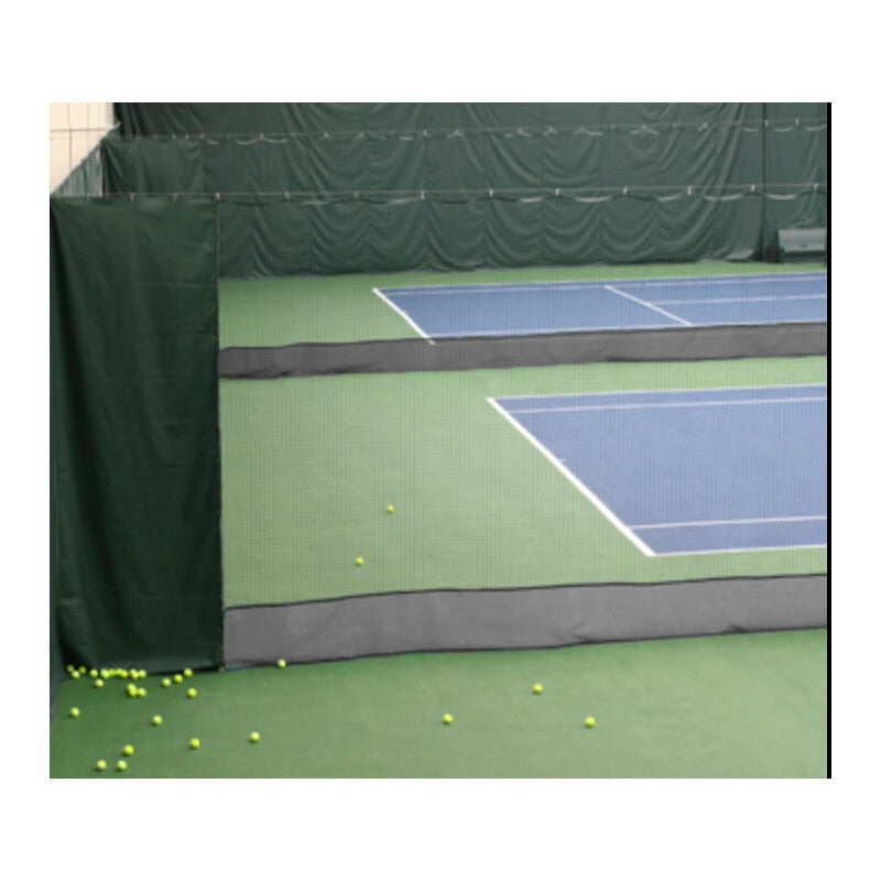 Putterman Divider Net Vinyl Bottom Skirt (1’ x 62’) (black)
