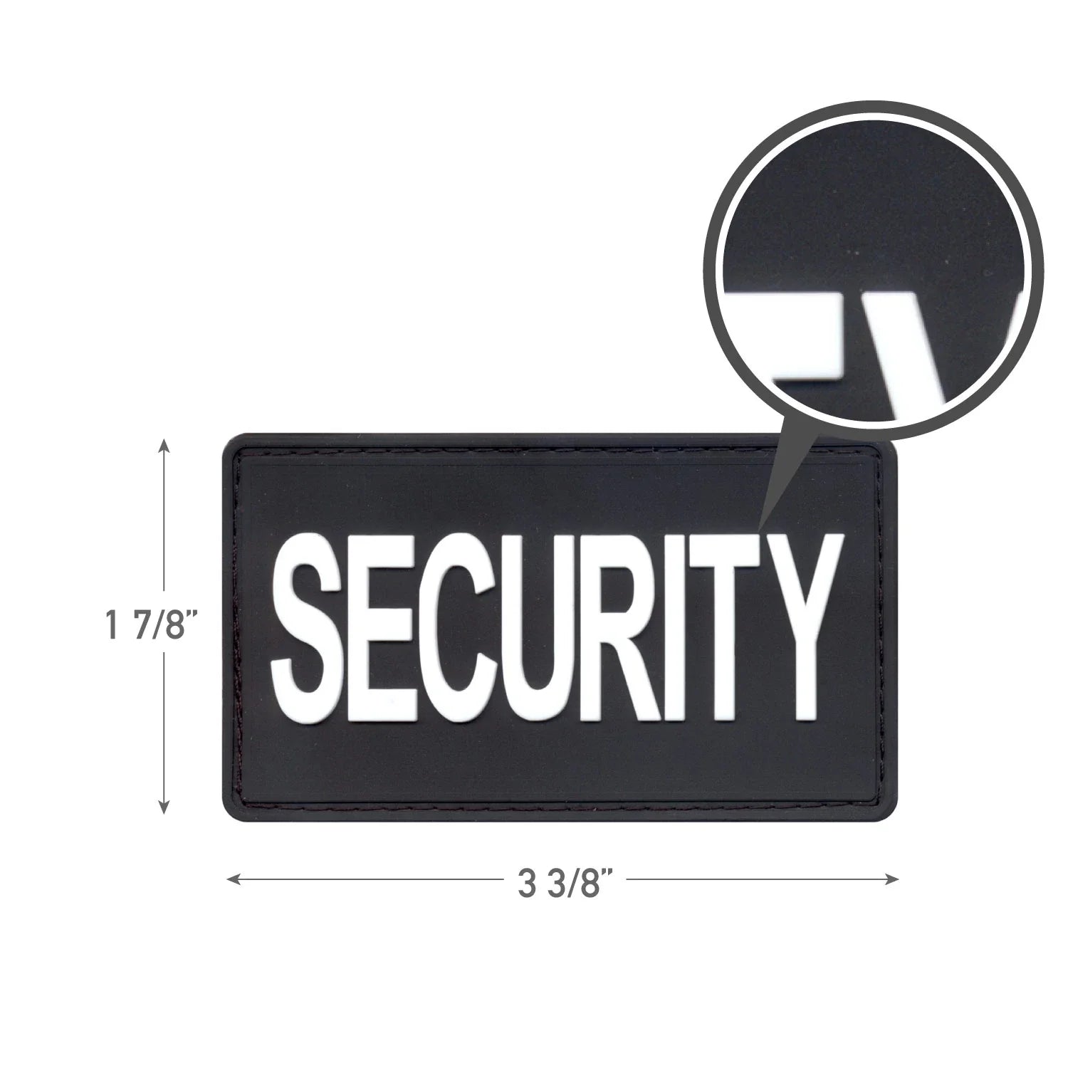 Pvc Security Patch W/ Hook Back