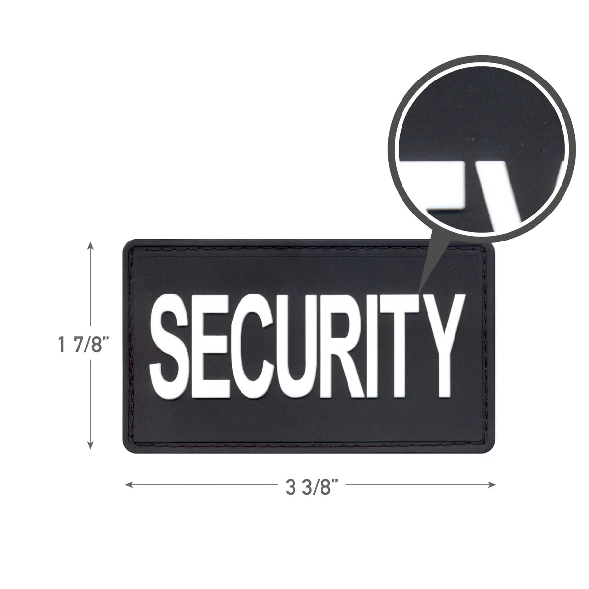 Pvc Security Patch W/ Hook Back