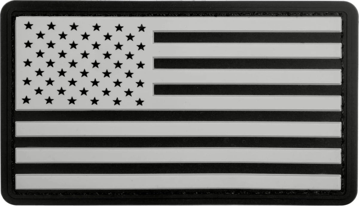 Pvc us Flag Patch with Hook Back