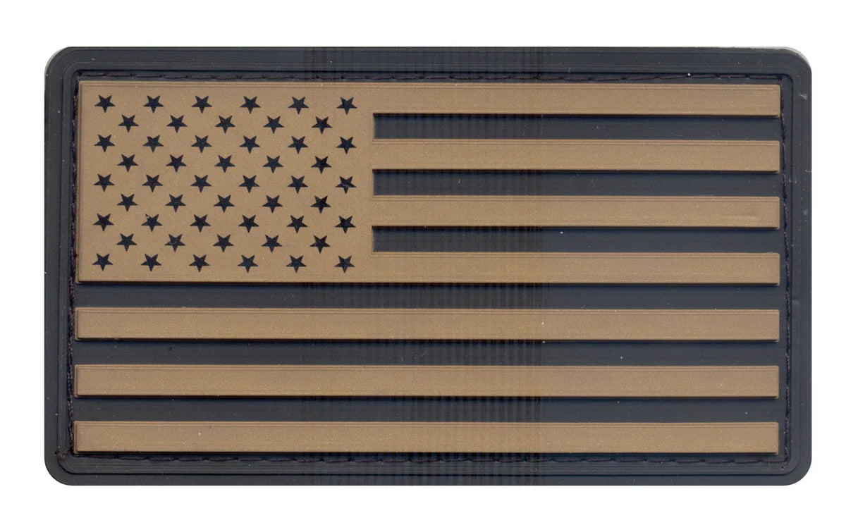 Pvc us Flag Patch with Hook Back