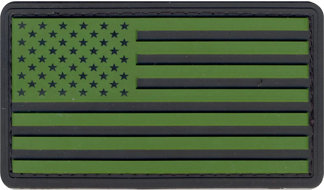 Pvc us Flag Patch with Hook Back