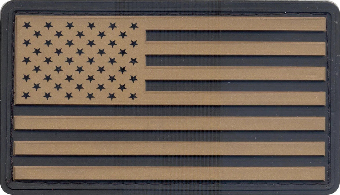 Pvc us Flag Patch with Hook Back