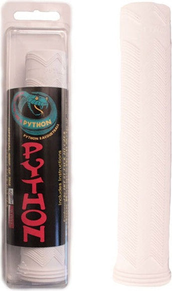 Python Rubber Racquetball Replacement Grip - White