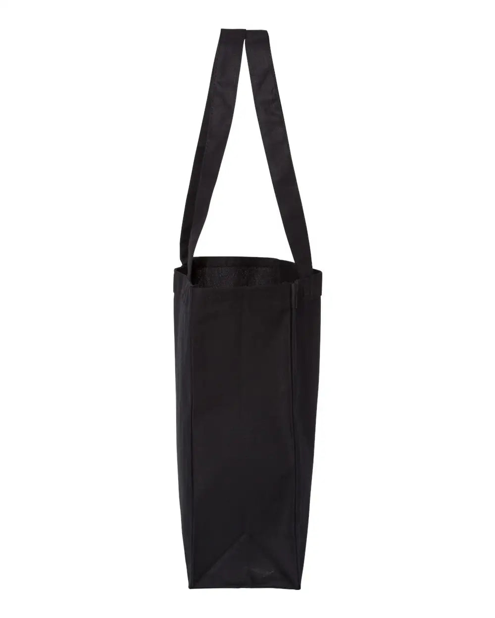 Q-tees Q1000 12l Gussetted Shopping Bag - Black - one Size Fits Most