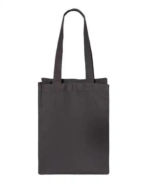 Q-tees Q1000 12l Gussetted Shopping Bag - Charcoal - Dark Gray / one Size Fits Most