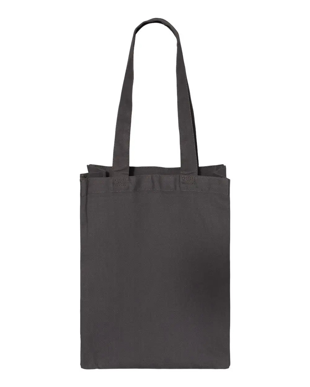 Q-tees Q1000 12l Gussetted Shopping Bag - Charcoal - Dark Gray / one Size Fits Most