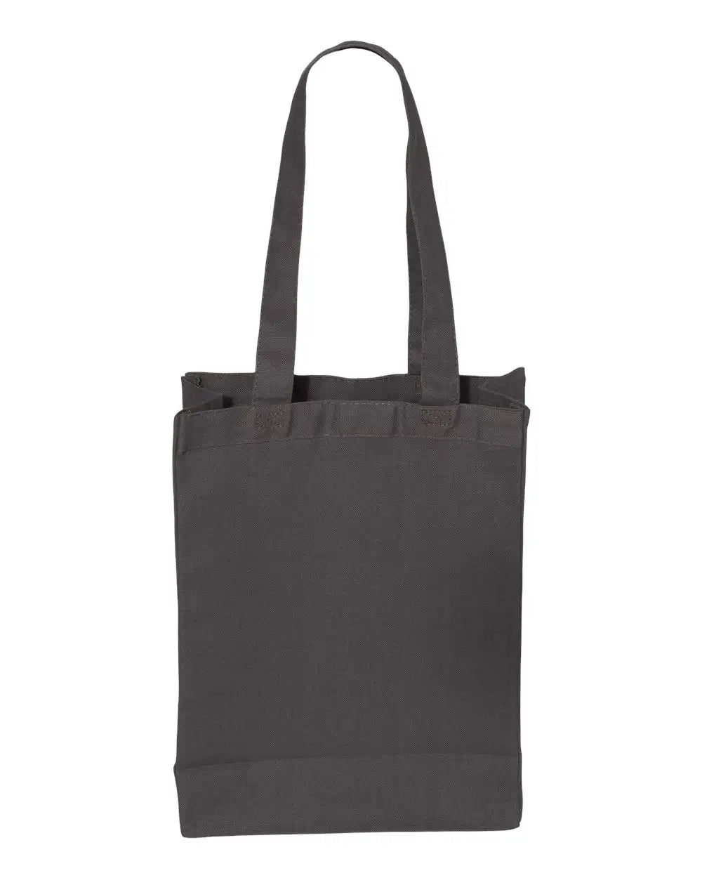 Q-tees Q1000 12l Gussetted Shopping Bag - Charcoal - Dark Gray / one Size Fits Most