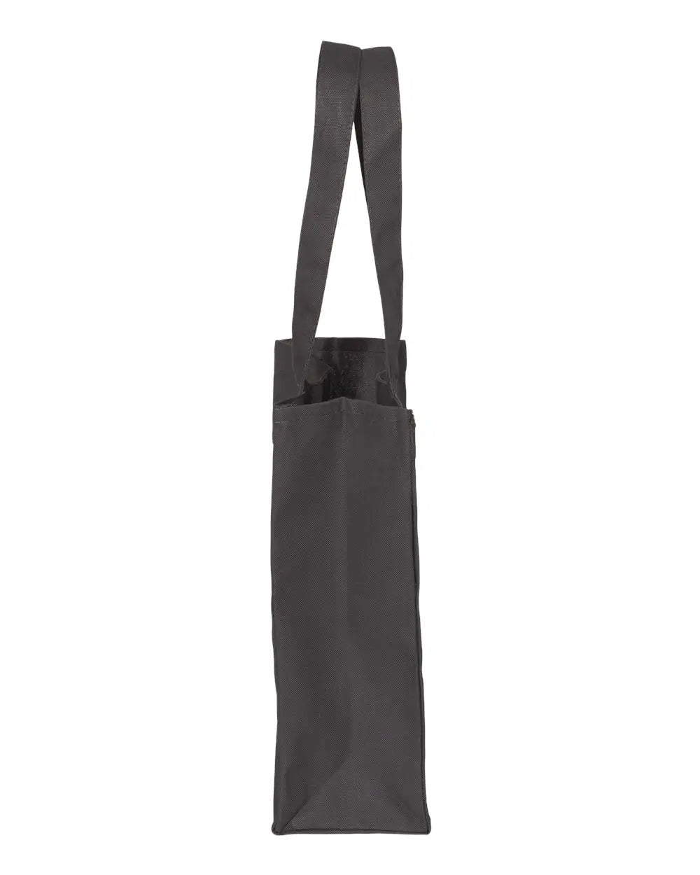 Q-tees Q1000 12l Gussetted Shopping Bag - Charcoal - Dark Gray / one Size Fits Most