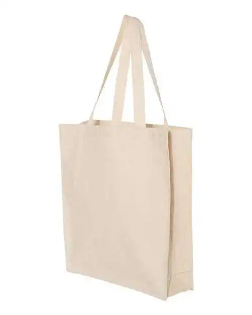 Q-tees Q125300 14l Shopping Bag - Natural - one Size Fits Most