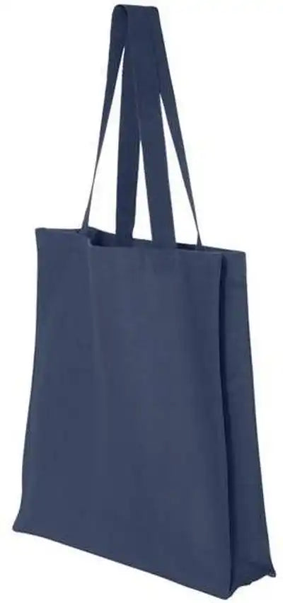 Q-tees Q125300 14l Shopping Bag - Navy - one Size Fits Most