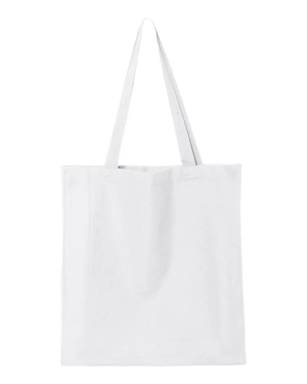 Q-tees Q125300 14l Shopping Bag - White - one Size Fits Most