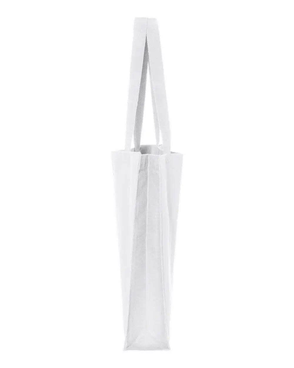 Q-tees Q125300 14l Shopping Bag - White - one Size Fits Most