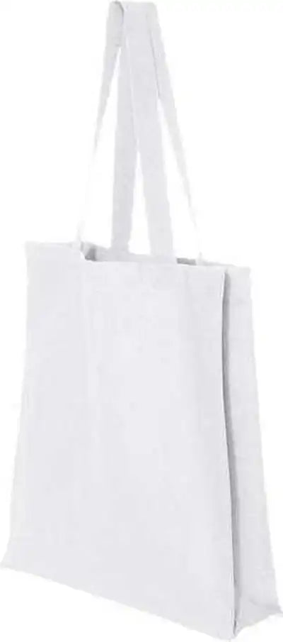 Q-tees Q125300 14l Shopping Bag - White - one Size Fits Most