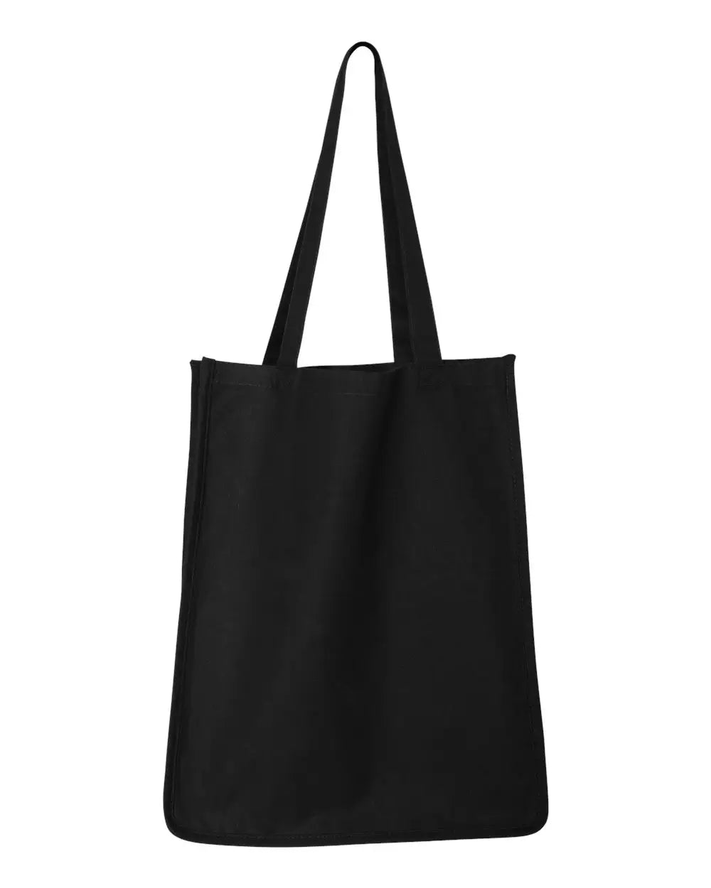 Q-tees Q125400 27l Jumbo Shopping Bag - Black - one Size Fits Most