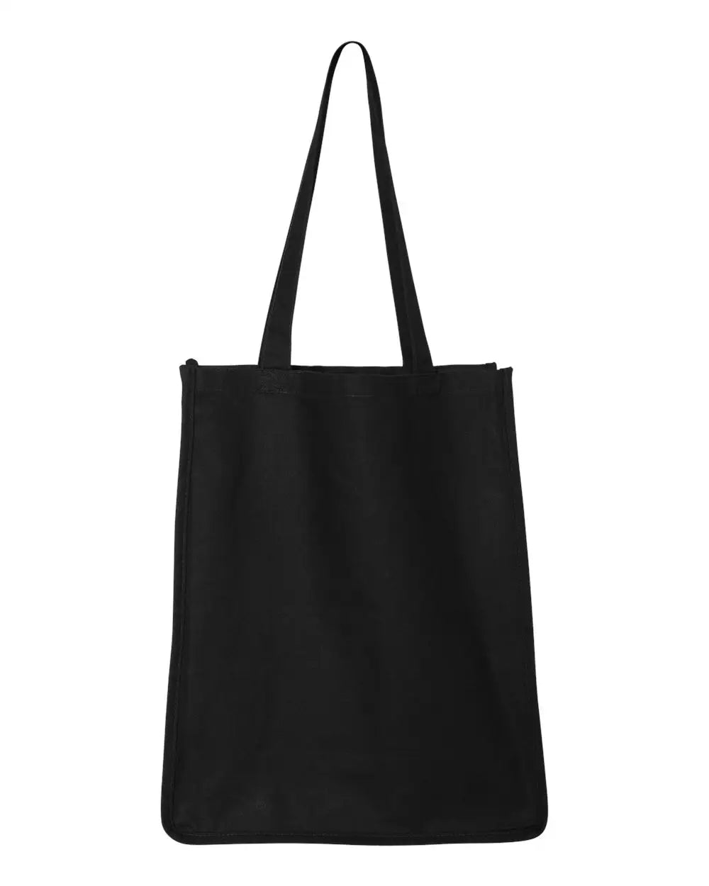 Q-tees Q125400 27l Jumbo Shopping Bag - Black - one Size Fits Most