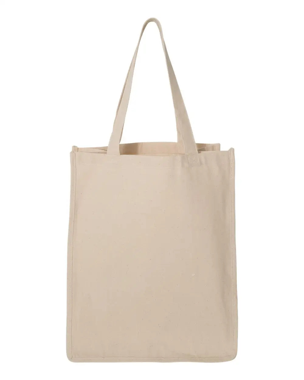 Q-tees Q125400 27l Jumbo Shopping Bag - Natural - one Size Fits Most