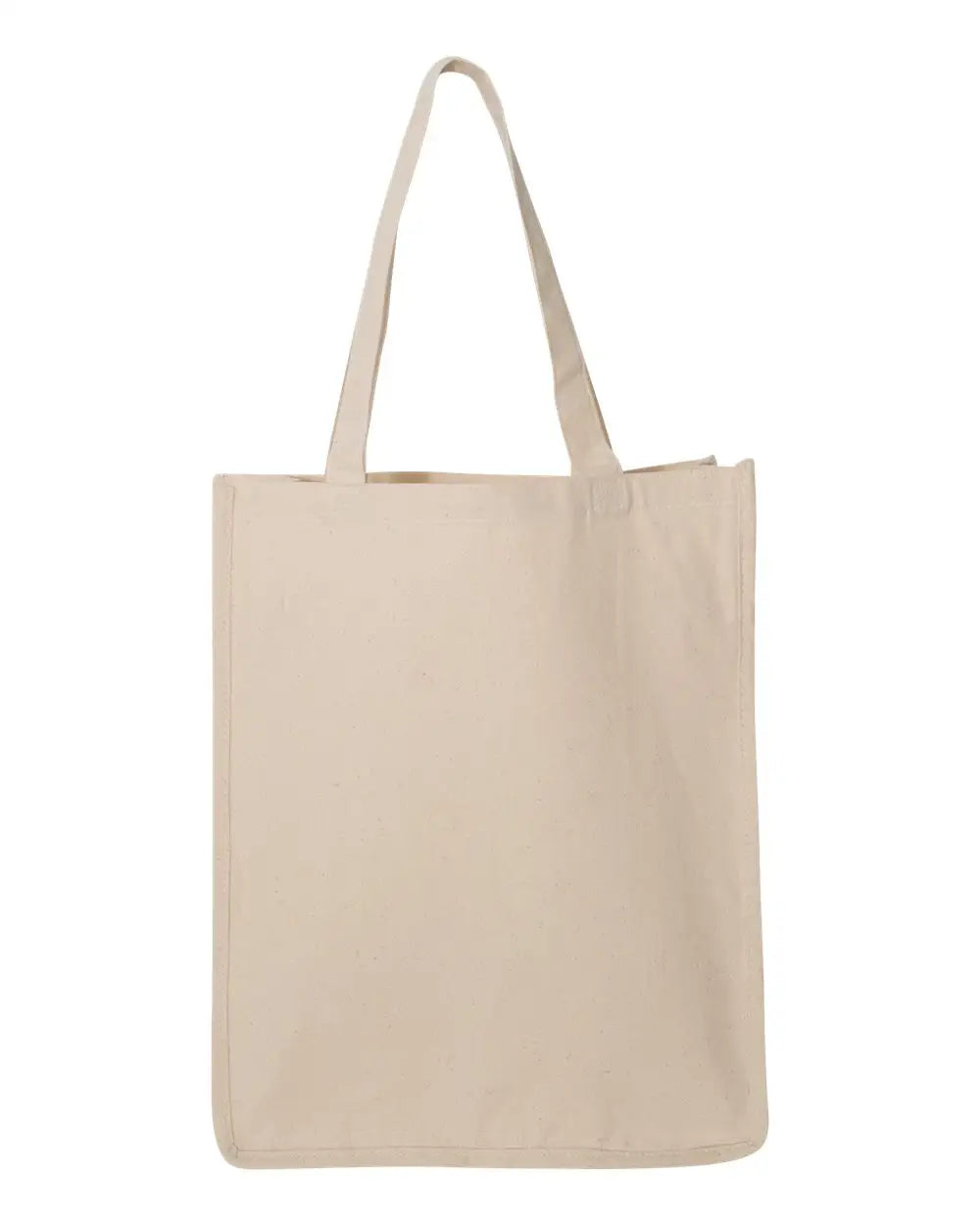 Q-tees Q125400 27l Jumbo Shopping Bag - Natural - one Size Fits Most