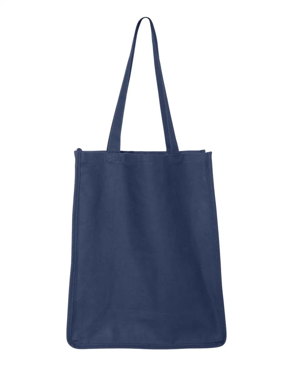 Q-tees Q125400 27l Jumbo Shopping Bag - Navy - one Size Fits Most