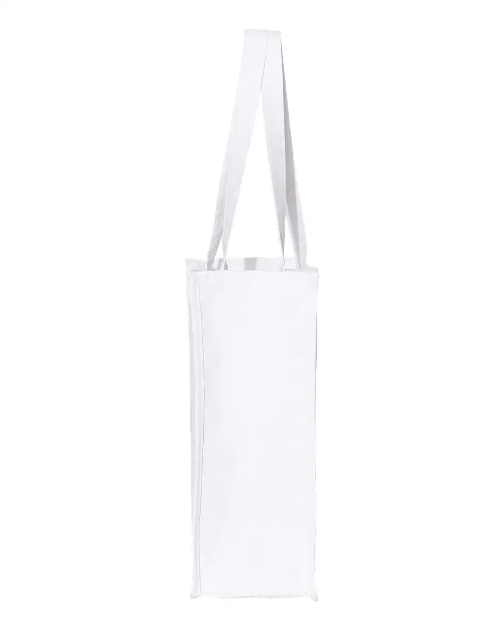 Q-tees Q125400 27l Jumbo Shopping Bag - White - one Size Fits Most