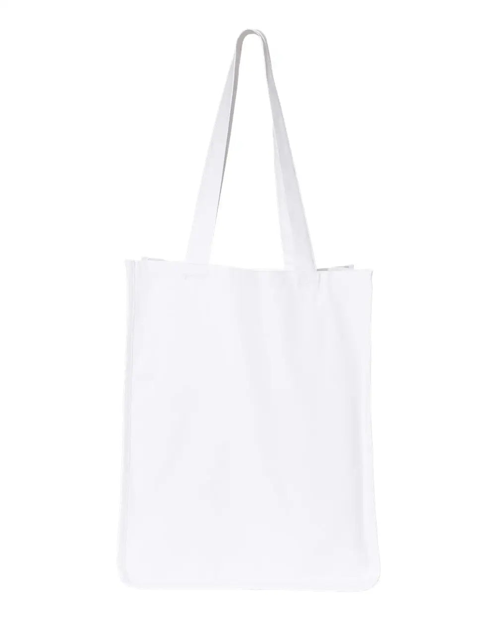 Q-tees Q125400 27l Jumbo Shopping Bag - White - one Size Fits Most
