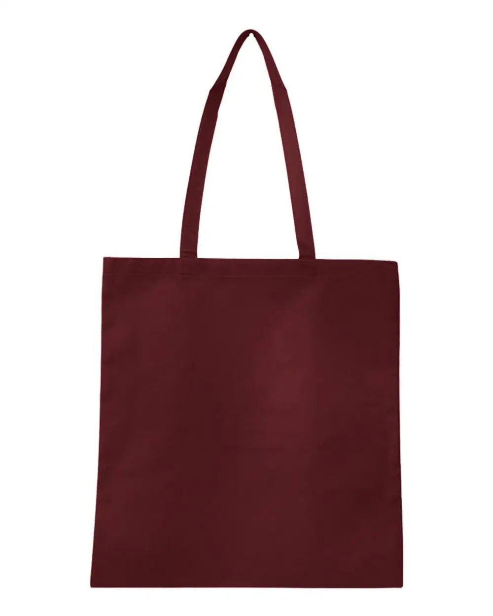 Q-tees Q126300 Non-woven Tote Bag - Maroon - one Size Fits Most