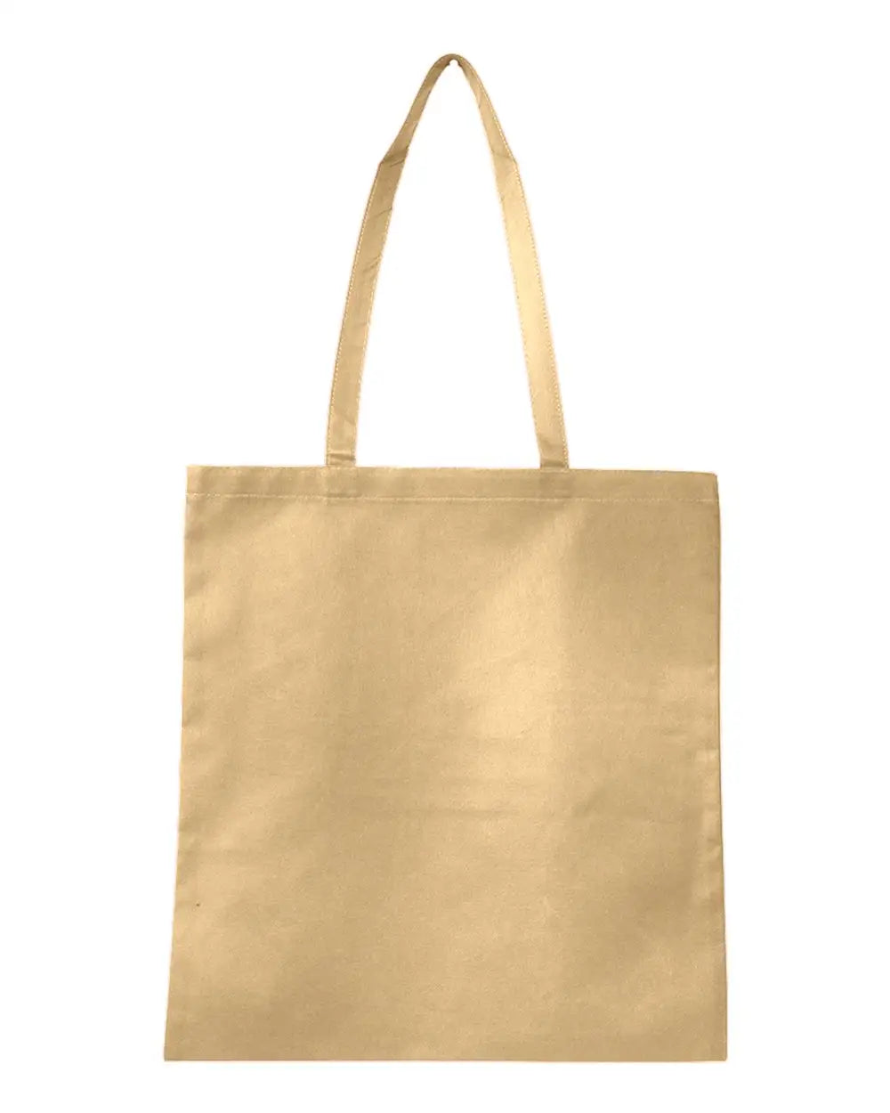 Q-tees Q126300 Non-woven Tote Bag - Natural - one Size Fits Most