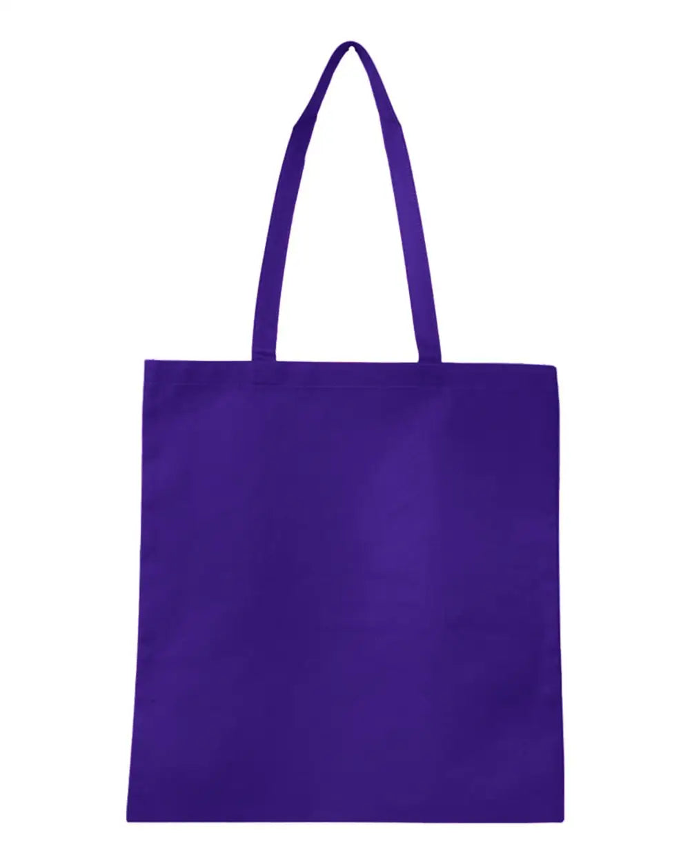 Q-tees Q126300 Non-woven Tote Bag - Purple - one Size Fits Most