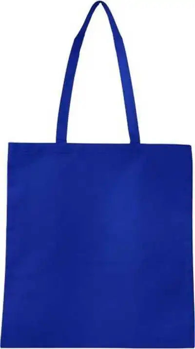 Q-tees Q126300 Non-woven Tote Bag - Royal - one Size Fits Most