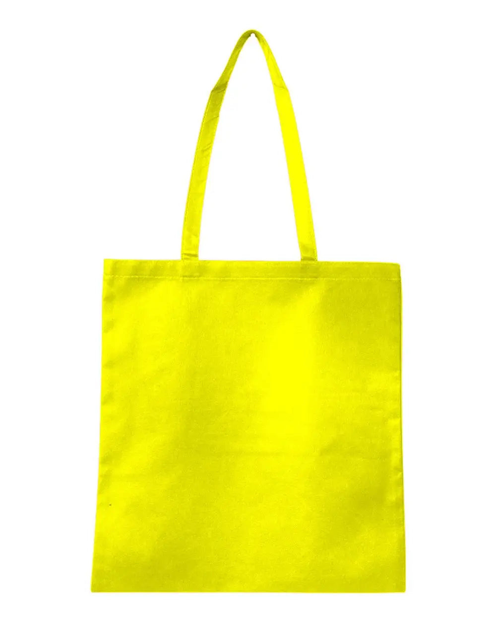 Q-tees Q126300 Non-woven Tote Bag - Yellow - one Size Fits Most