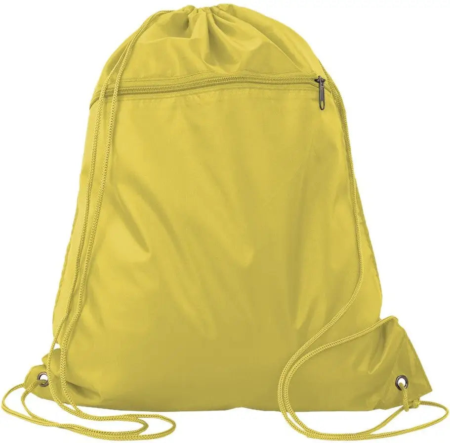 Q-tees Q135200 Polyester Cinchpack - Gold
