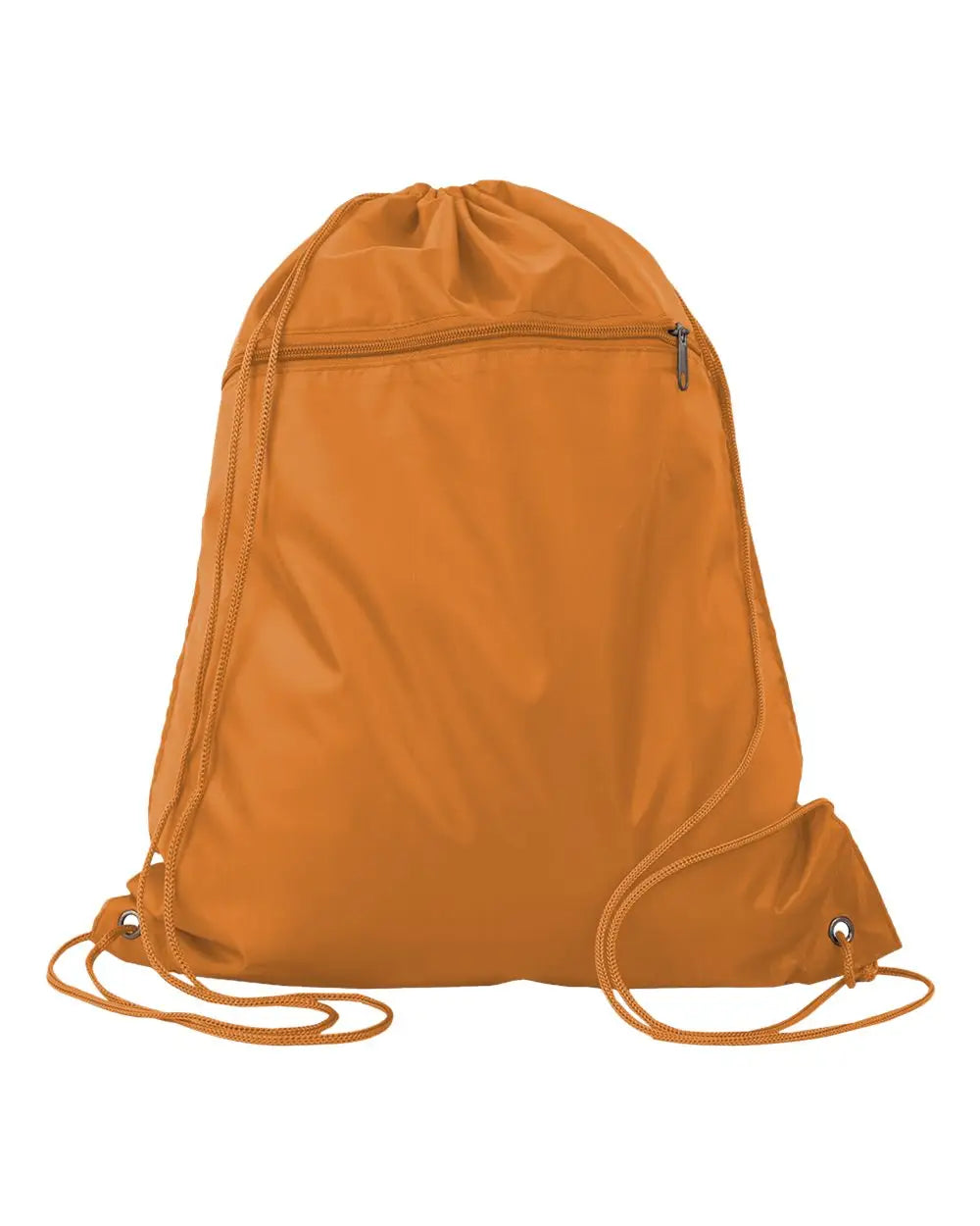 Q-tees Q135200 Polyester Cinchpack - Orange - one Size Fits Most