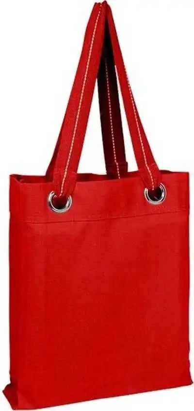 Q-tees Q1630 Large Grommet Tote - Red - one Size Fits Most