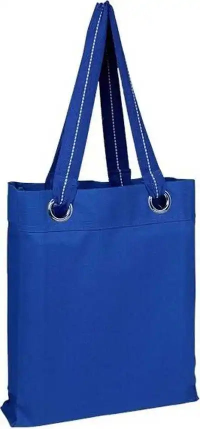 Q-tees Q1630 Large Grommet Tote - Royal - one Size Fits Most
