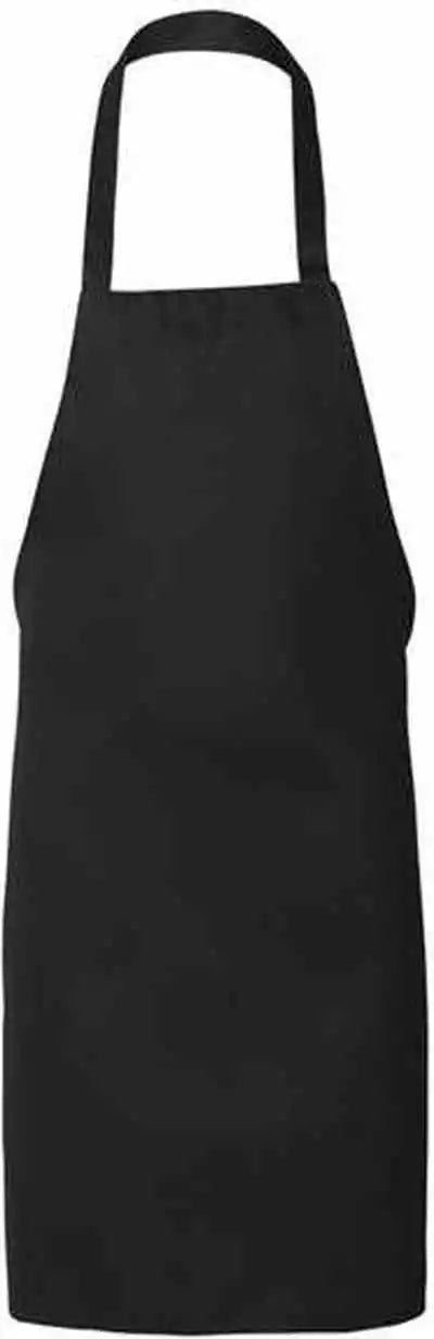 Q-tees Q2010 Butcher Apron - Black - one Size Fits Most