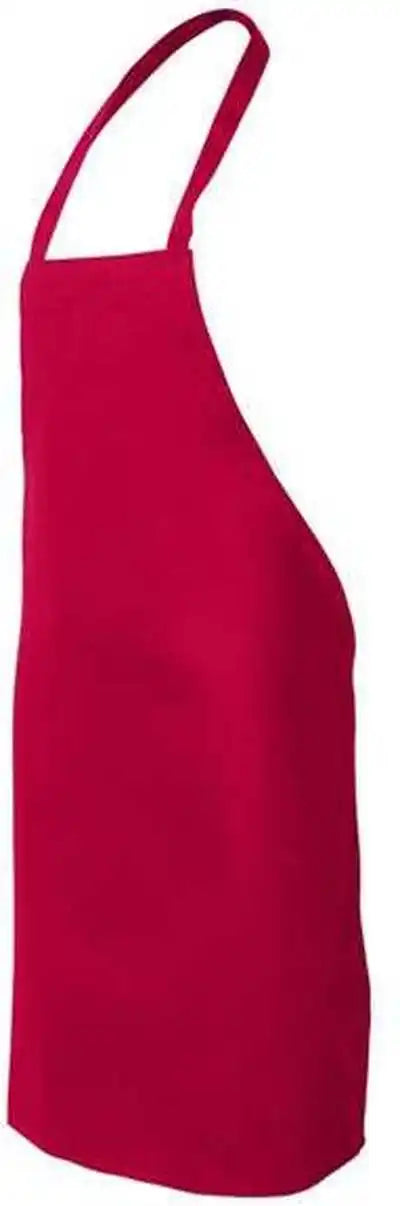 Q-tees Q2010 Butcher Apron - Red - one Size Fits Most