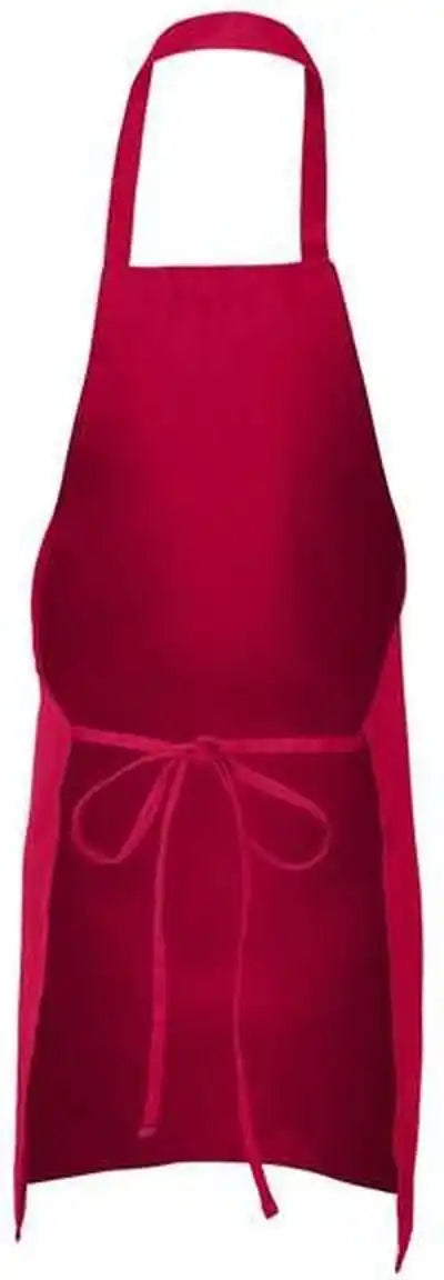 Q-tees Q2010 Butcher Apron - Red - one Size Fits Most