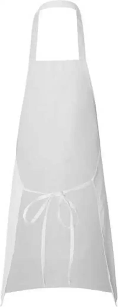 Q-tees Q2010 Butcher Apron - White - one Size Fits Most