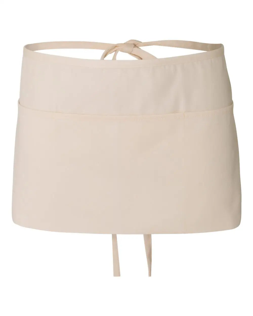 Q-tees Q2115 Waist Apron with Pockets - Natural - one Size Fits Most