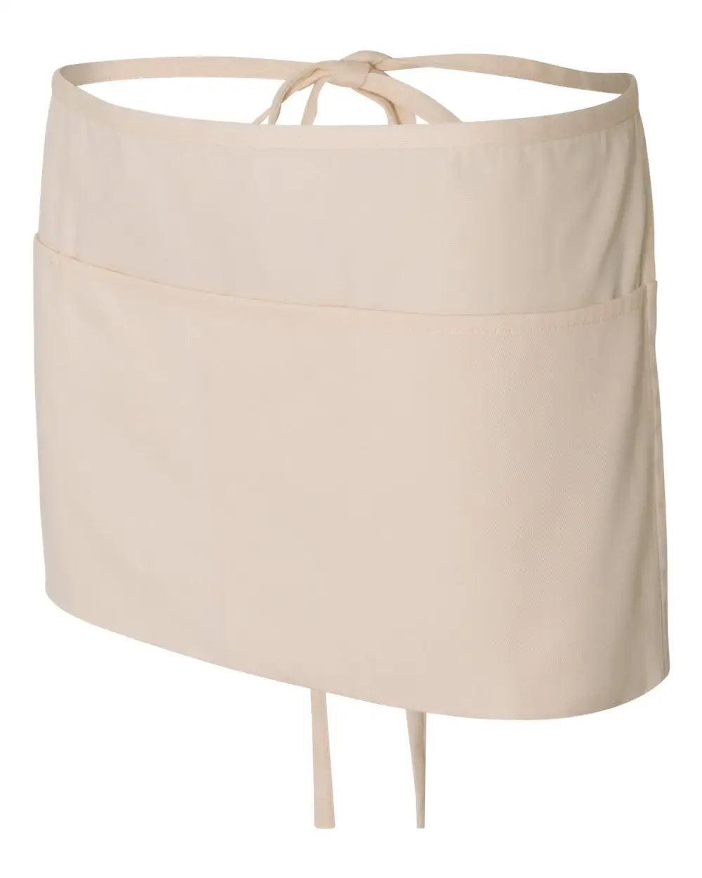 Q-tees Q2115 Waist Apron with Pockets - Natural - one Size Fits Most