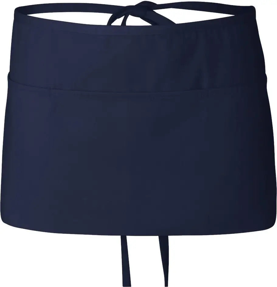 Q-tees Q2115 Waist Apron with Pockets - Navy - one Size Fits Most