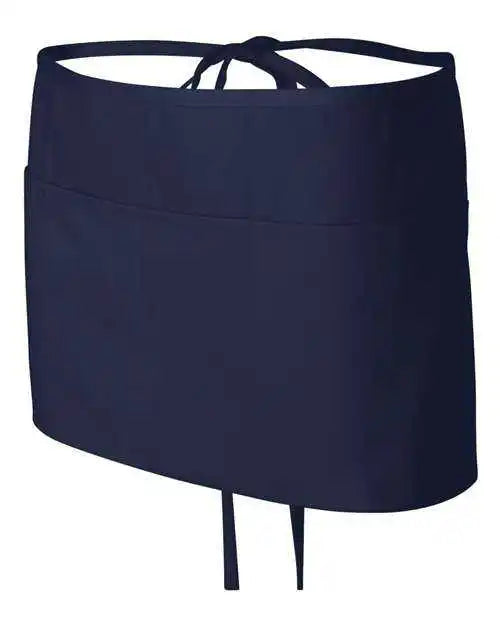 Q Tees Q2115 Waist Apron with Pockets Navy / one Size Fits Most